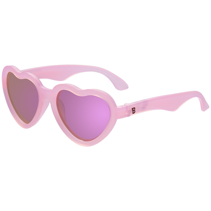 Frosted Pink Heart Sunglasses
