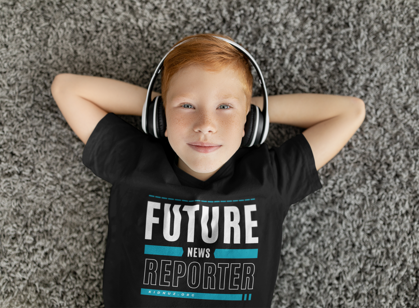 Future News Reporter Short Sleeve Crewneck Jersey Youth Tee